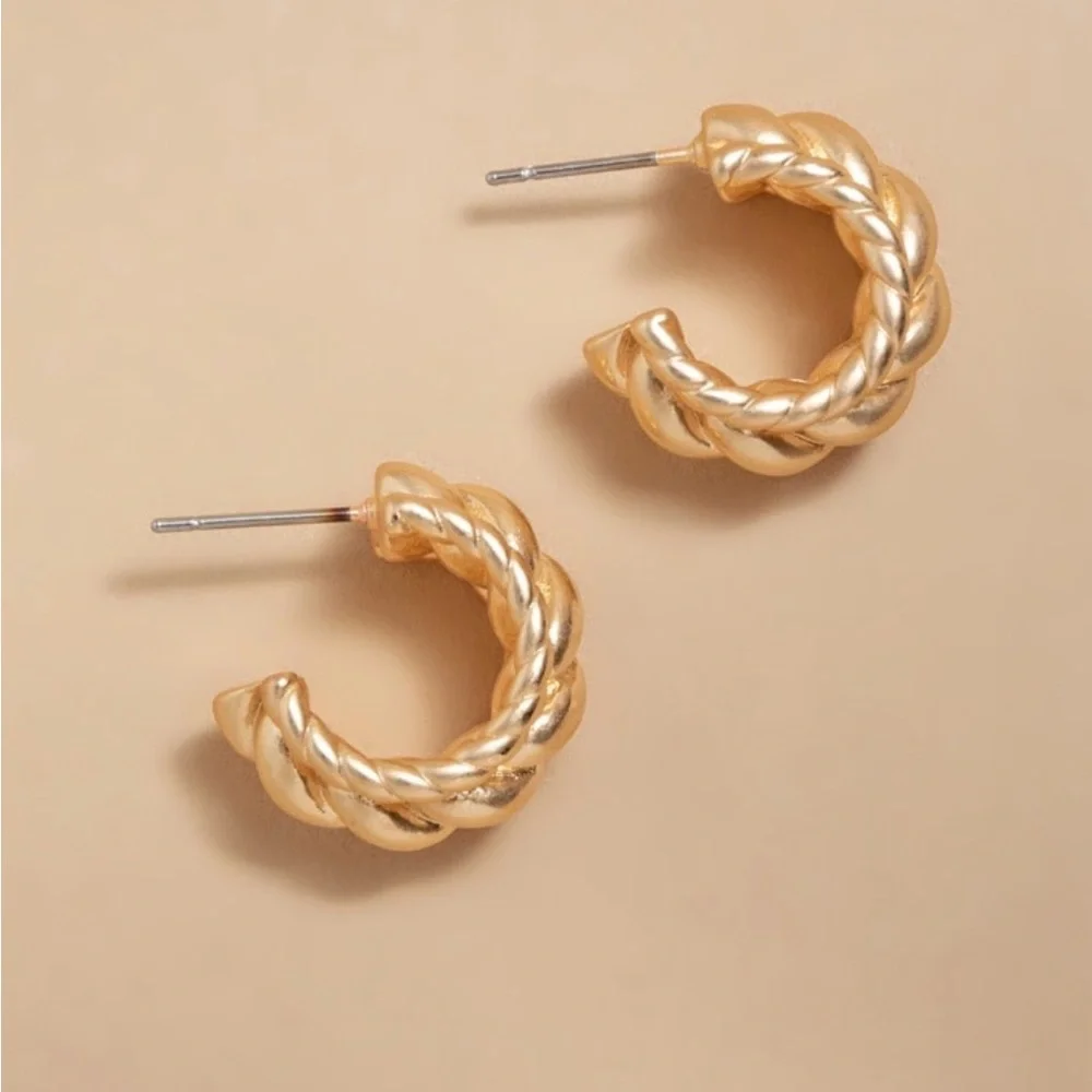 Elegant Gold Hoop Earrings